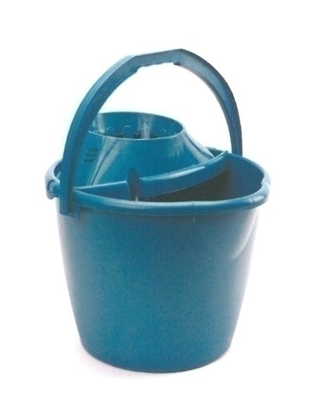 CUBO PLASTICO REDONDO CON ESCURRIDOR 13 LITROS