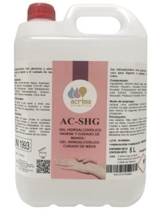 DESINFECTANTE DE MANOS GEL HIDROALCOHOLICO ACRIMA 5 LITROS