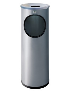 PAPELERA CENICERO CILINDRO METALICA REDONDA B-10 215 Ø 9006