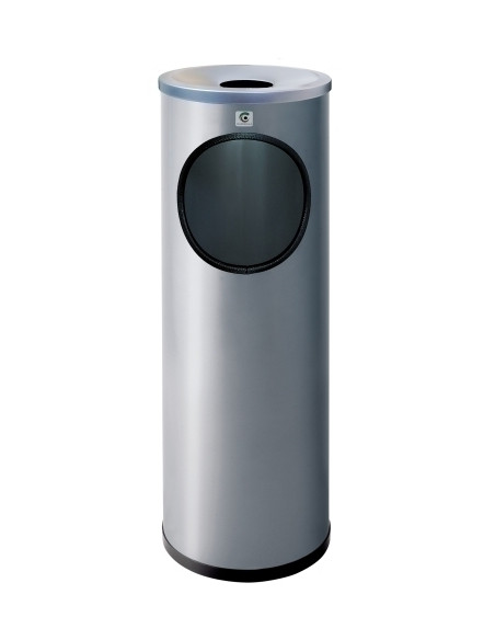 PAPELERA CENICERO CILINDRO METALICA REDONDA B-10 215 Ø 9006