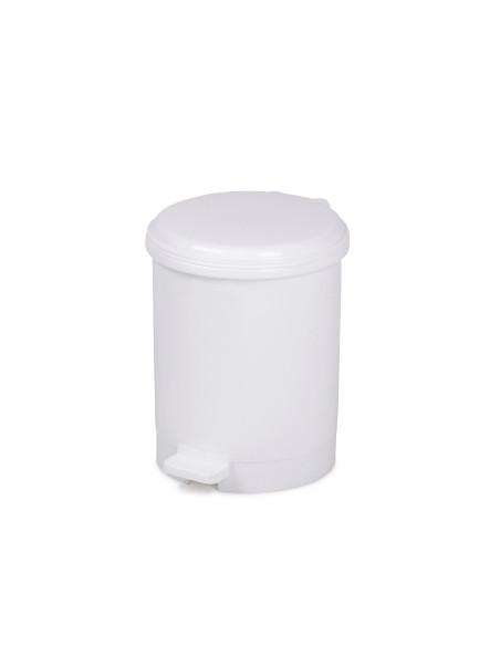 PAPELERA PLASTICO CON TAPA PEDAL CEP 91912 12 LITROS BLANCA