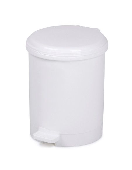 PAPELERA PLASTICO CON TAPA PEDAL CEP 91978 20 LITROS BLANCA