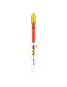 MARCADOR FLUOR MORRIS RETRACTIL JUSTCLICK DOUBLE MRH-106 AMARILLO&NARANJA