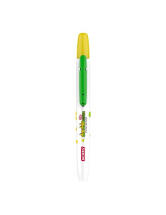 MARCADOR FLUOR MORRIS RETRACTIL JUSTCLICK DOUBLE MRH-106 AMARILLO&VERDE