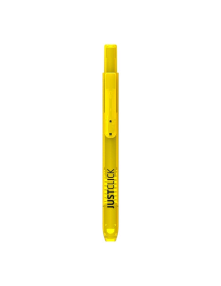 MARCADOR FLUOR MORRIS RETRACTIL JUSTCLICK MRH-105 AMARILLO