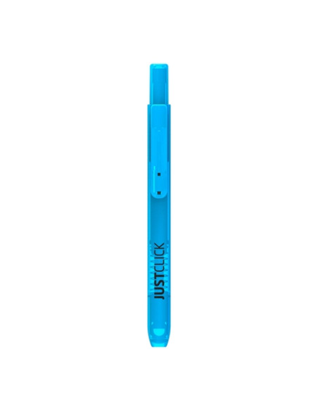 MARCADOR FLUOR MORRIS RETRACTIL JUSTCLICK MRH-105 AZUL