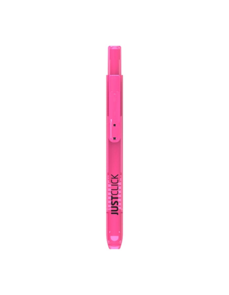 MARCADOR FLUOR MORRIS RETRACTIL JUSTCLICK MRH-105 ROSA