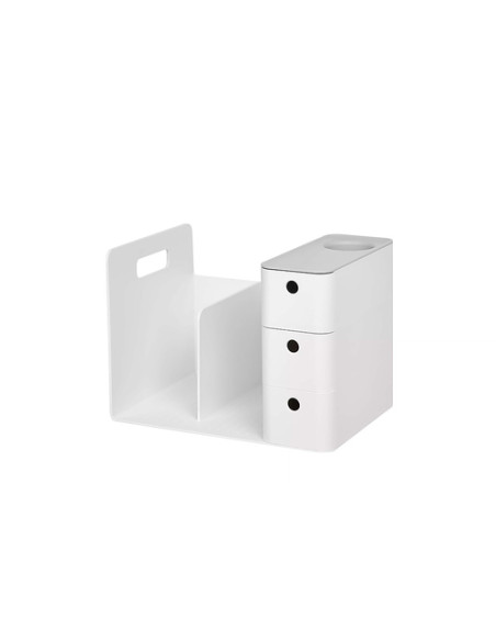 ORGANIZADOR SOBREMESA LITEM COMBO RACK con 3 CAJONES GRIS