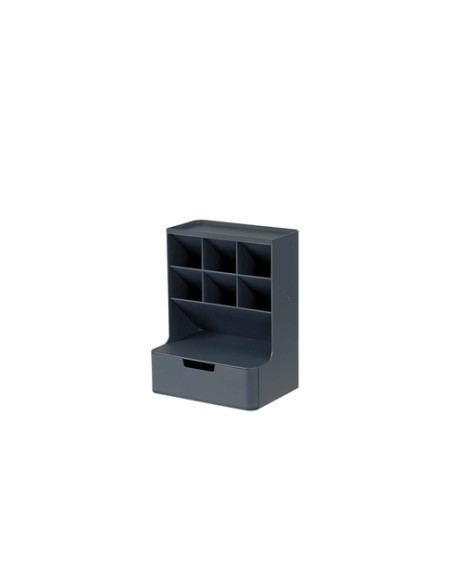 ORGANIZADOR SOBREMESA LITEM SYSMAX HIVE DESK 1 CAJON  6 COMP VERDE COBALTO