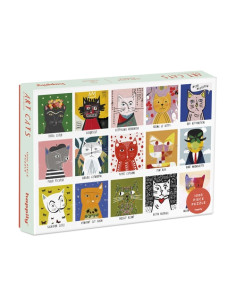 PUZLE HAPPILY 1000 PIEZAS ART CATS