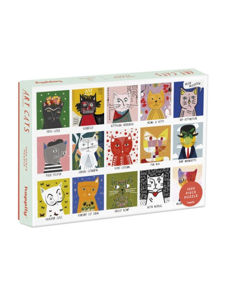 PUZLE HAPPILY 1000 PIEZAS ART CATS
