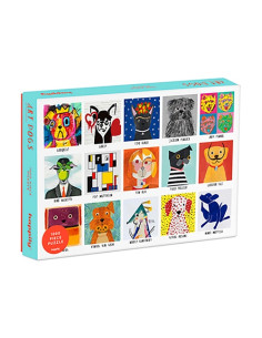 PUZLE HAPPILY 1000 PIEZAS ART DOGS