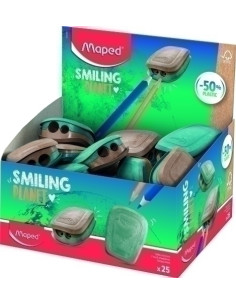 AFILALAPIZ MAPED SMILING PLANET CON DEPOSITO 2 USOS EXPOSITOR DE 25
