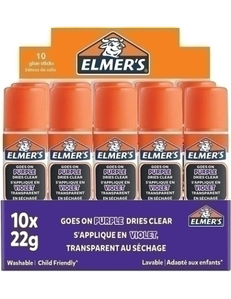 BARRA de PEGAMENTO ELMER´S MORADO 22g MEDIANA