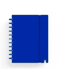 BLOC CARCHIVO INGENIOX INTENSE tapa PP FOAM A4 80h 100g CUADRIC5x5 AZUL OSCURO