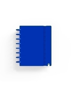 BLOC CARCHIVO INGENIOX INTENSE tapa PP FOAM A5 80h 100g CUADRIC5x5 AZUL OSCURO