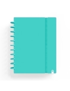 BLOC CARCHIVO INGENIOX PASTEL tapa PP FOAM A4 80h 100g CUADRIC5x5 MENTA