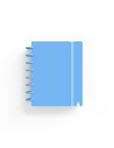 BLOC CARCHIVO INGENIOX PASTEL tapa PP FOAM A5 80h 100g CUADRIC5x5 AZUL