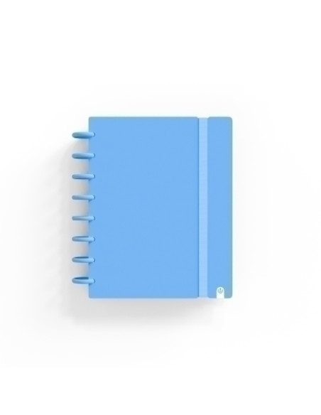 BLOC CARCHIVO INGENIOX PASTEL tapa PP FOAM A5 80h 100g CUADRIC5x5 AZUL