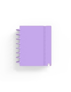 BLOC CARCHIVO INGENIOX PASTEL tapa PP FOAM A5 80h 100g CUADRIC5x5 MALVA