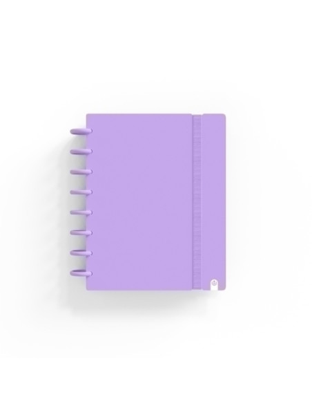 BLOC CARCHIVO INGENIOX PASTEL tapa PP FOAM A5 80h 100g CUADRIC5x5 MALVA