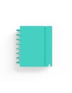BLOC CARCHIVO INGENIOX PASTEL tapa PP FOAM A5 80h 100g CUADRIC5x5 MENTA