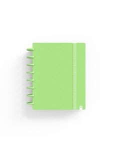 BLOC CARCHIVO INGENIOX PASTEL tapa PP FOAM A5 80h 100g CUADRIC5x5 VERDE
