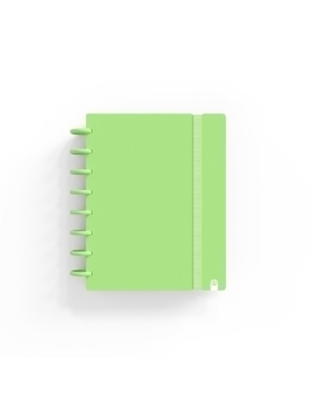 BLOC CARCHIVO INGENIOX PASTEL tapa PP FOAM A5 80h 100g CUADRIC5x5 VERDE