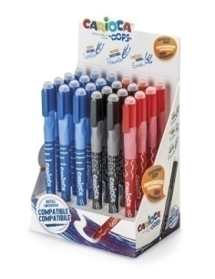 BOLIGRAFO CARIOCA BORRABLE EXPOSITOR de 24