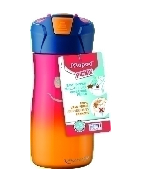 BOTELLA MAPED CONCEPT KIDS 430 ML ACERO INOXIDABLE ROSA