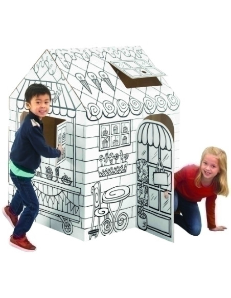 CAJA BANKERS BOX PARA PINTAR CARTON CASITA PASTELERIA
