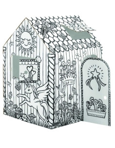 CAJA BANKERS BOX PARA PINTAR CARTON CASITA UNICORNIOS