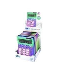 CALCULADORA SOBREMESA MILAN 12 DIGITOS SERIE SUNSET EXPOSITOR de 6