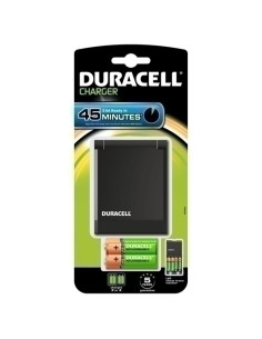 CARGADOR PILAS DURACELL 2 PILAS RECARGABLES AA DE 1700 MAH  2 PILAS AAA DE 750 MAH