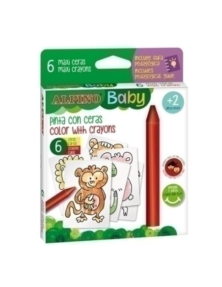 CERAS ALPINO BABY LA JUNGLA ESTUCHE DE 6