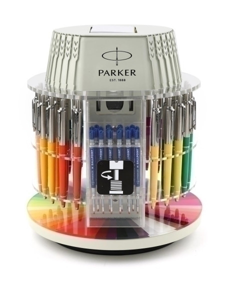 EXPOSITOR PARKER JOTTER ORIGINAL CAROUSEL SURTIDO DE 80 20x 2195825 BOL JOTTER ORIGINAL AÑOS 80s 4x 5 col 20x 2189572  BOL JOTT