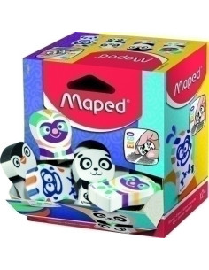 GOMA de BORRAR MAPED ERGO FUN SURTIDO EXPOSITOR de 24