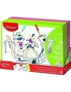 MAPED PAPELES PARA COLOREAR CON DECORACIONES METALIZADAS 10 und