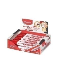 MARCADOR MAPED BORRABLE JUMBO MULTI SUPERFICIE CONICO 2 mm ROJO