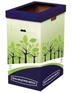 PAPELERA FELLOWES BANKERS BOX CARTON PARA RECICLAJE