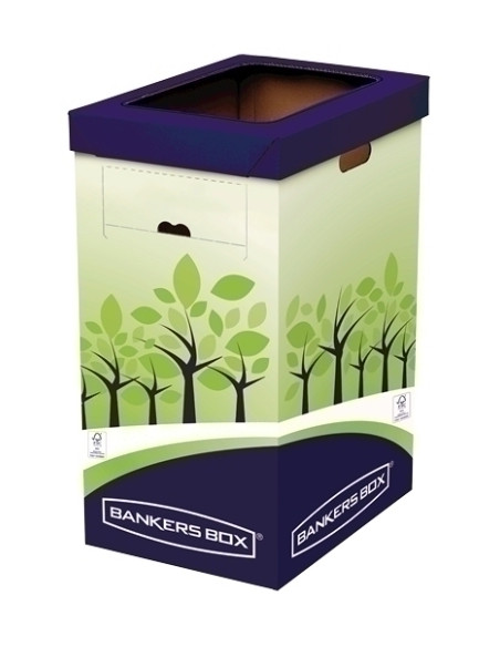 PAPELERA FELLOWES BANKERS BOX CARTON PARA RECICLAJE