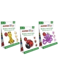 PASTA MODELAR ALPINO MAGIC DOUGH DIY 40 gr ANIMALS SURTIDO EXPOSITOR DE 15