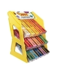 PLASTILINA JOVI 70 PASTILLA 50 gr SURTIDO EXPOSITOR DE 180