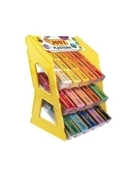PLASTILINA JOVI 70 PASTILLA 50 gr SURTIDO EXPOSITOR DE 180