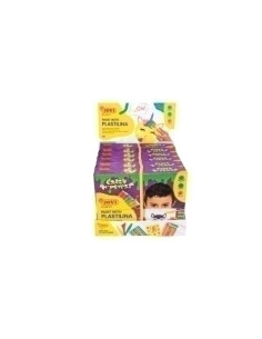 PLASTILINA JOVI PINTAR CON PLASTILINA KIT CRAZY MONSTERS EXPOSITOR de 6 Contenido kit 8 pastillas plastilina de 50glaminas1 marc