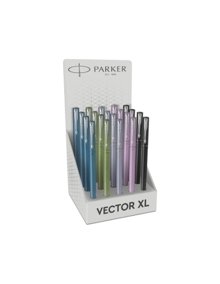 PLUMA PARKER VECTOR XL SURTIDO EXPOSITOR DE 20