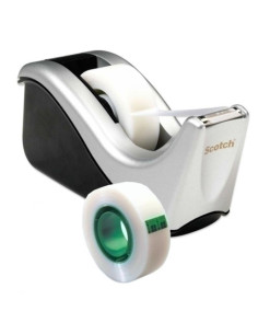 PORTARROLLOS SCOTCH NEGRO PLATA1 ROLLO  MAGIC 33X19