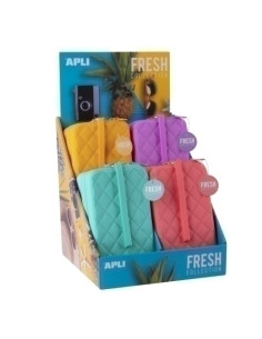 PORTATODO APLI FRESH SILICONA RECTANGULAR EXPOSITOR DE 12