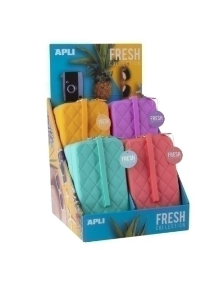 PORTATODO APLI FRESH SILICONA RECTANGULAR EXPOSITOR DE 12