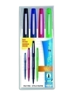 ROTULADOR FIBRA PAPER MATE FLAIR ORIGM 11 BOLSA de 4 ESTANDAR